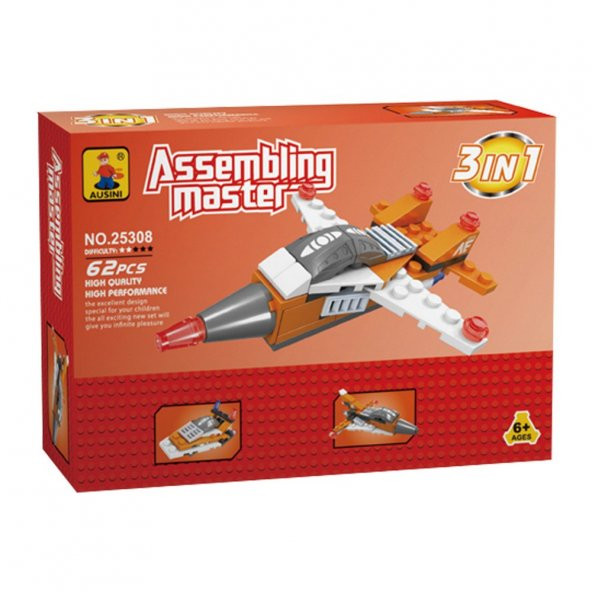 Ausini Assembling Master 3 in 1 62 Parça Hava Araçları - 2