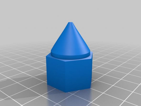 M14 Cap Somun - Koni Versiyonu (Açık Astro Tracker İçin) Plastik Aparat - 2