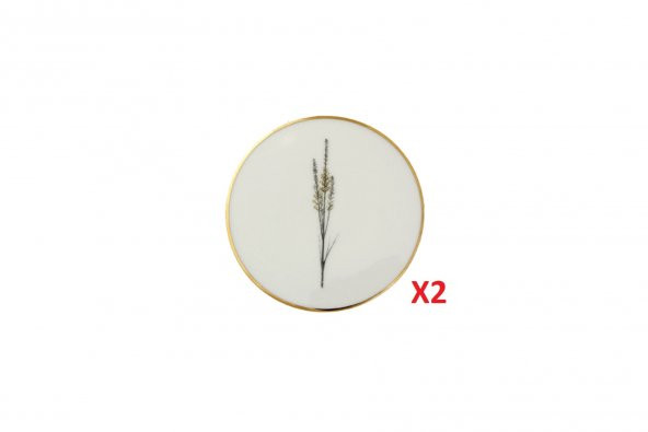 Porland Botanical Desen Bardak Altlığı 10cm 2li 04ALM006631 ürün görseli 1