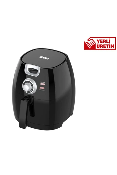 Sem Aircook Yağsız Kızartma Sıcak Hava Fritöz - Airfryer 5 Lt 1650 Watt - 4