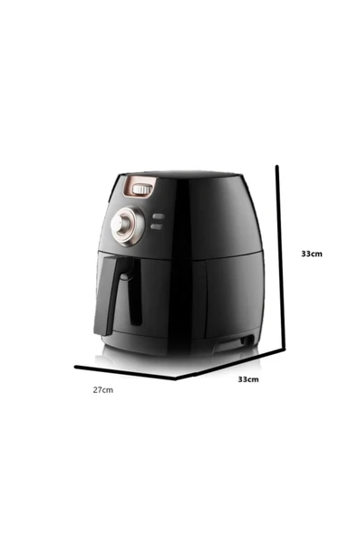Sem Aircook Yağsız Kızartma Sıcak Hava Fritöz - Airfryer 5 Lt 1650 Watt - 7