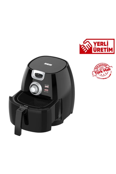Sem Aircook Yağsız Kızartma Sıcak Hava Fritöz - Airfryer 5 Lt 1650 Watt - 3