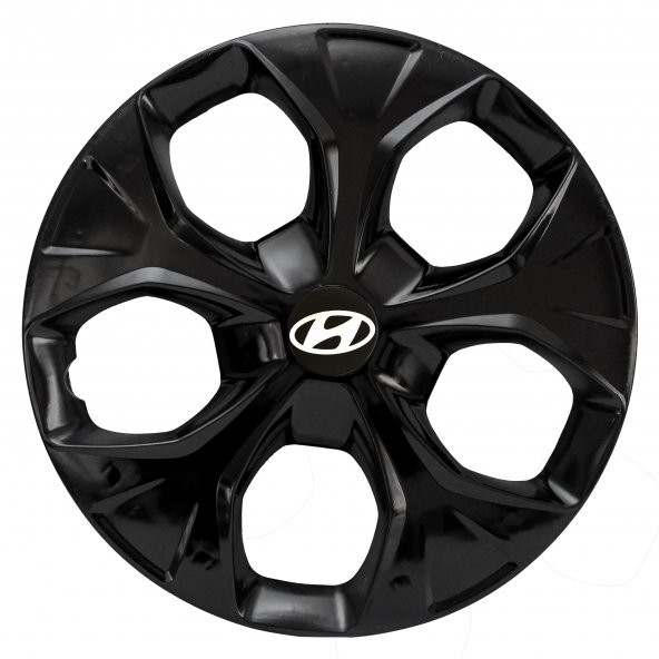 Hyundai Getz 15 Inç Uyumlu Jant Kapağı 4lü Takım Siyah 8815 - 3