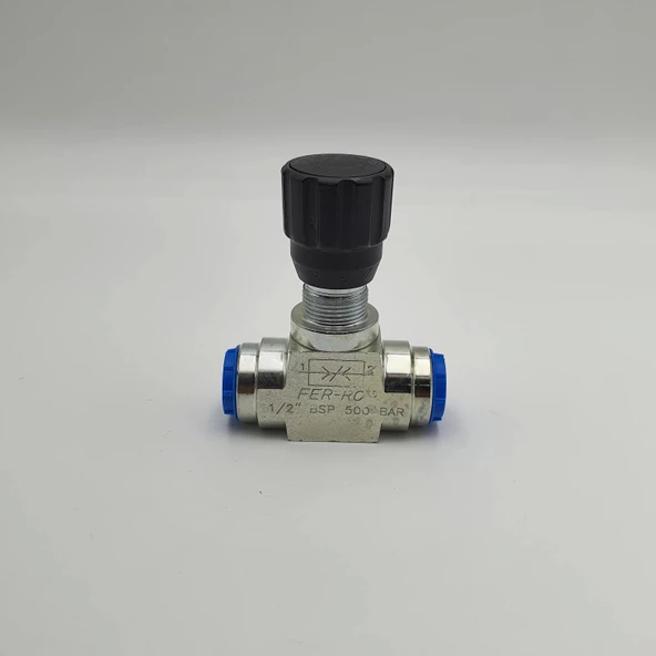 Hidrolik Hız Ayar Valfi Çeksiz 1/2 - Resim 6