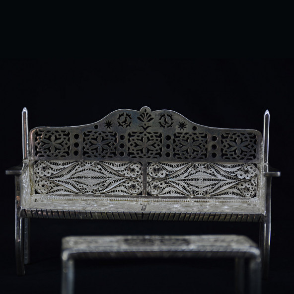 Gümüşten Minyatür Kanepe Takımı - 2