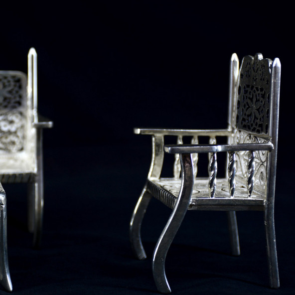 Gümüşten Minyatür Kanepe Takımı - 3