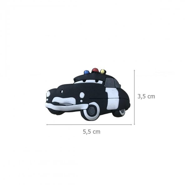 Çocuk Odası Mobilya Kulp Dolap Düğme Polis Arabası - 3