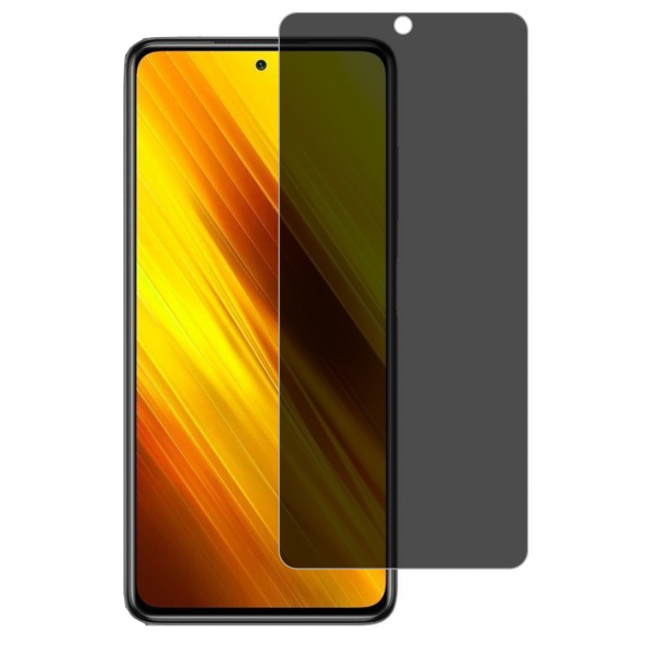 Xiaomi Poco X3 Mat Nano Gizli Hayalet Ekran Koruyucu Yandan Gözükmez