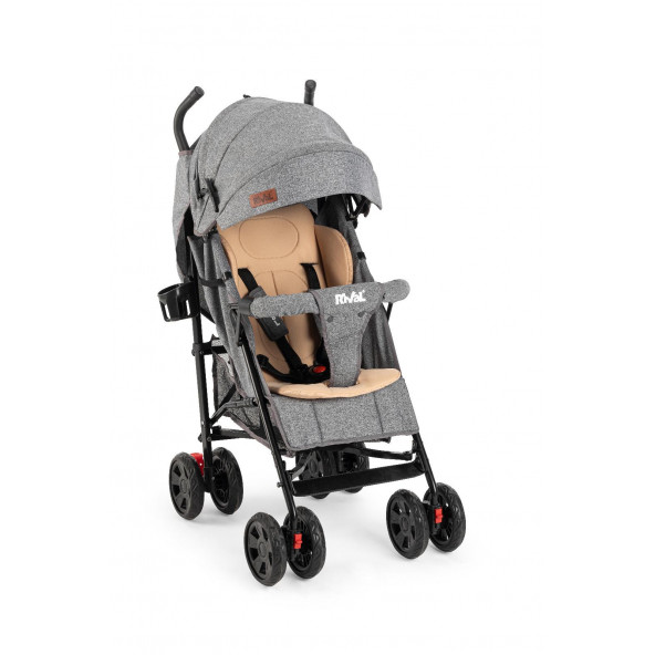 Rival RV111 Sweet Baston Bebek Arabası / Gri