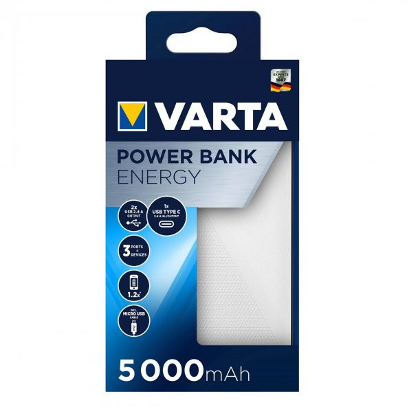 Varta 57975 Power Bank Energy 5000mah