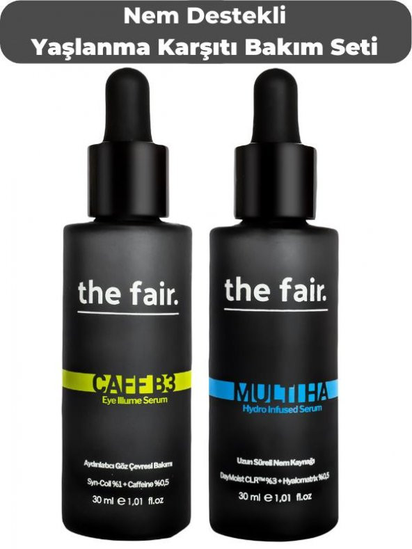 the fair. Nem Destekli Kırışıklık Karşıtı Vegan Cilt Bakım Seti