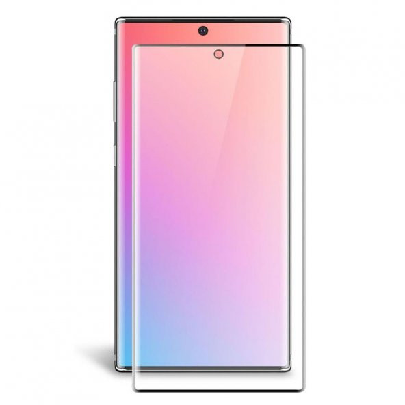 Samsung Galaxy Note 10+ Plus Kavisli Ekran Koruyucu Pet Nano Film