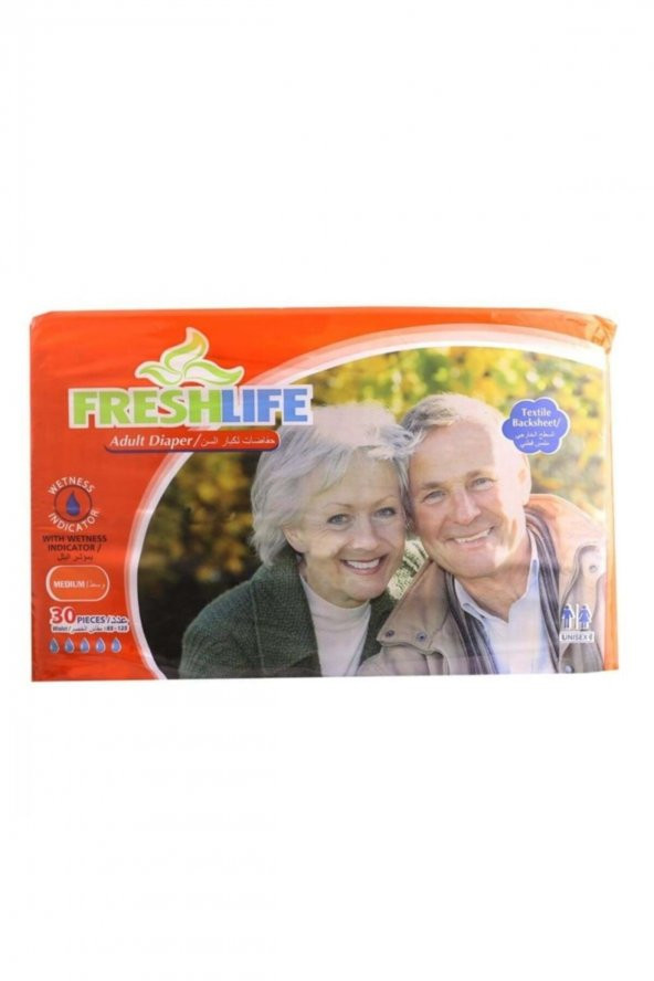 FRESHLIFE Hasta Bezi BelBantlı Medium/orta Boy 30 Adet - 1