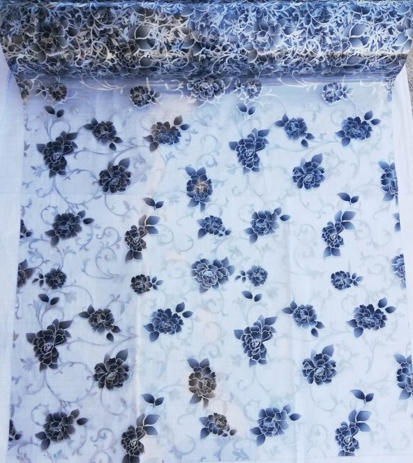 MASA ÖRTÜSÜ DESENLİ ŞEFFAF MASA ÖRTÜSÜ 1.7mm KALIN PVC KAYMAZ 100 CM X 250 CM