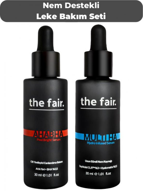 the fair.  Nem Destekli Leke Gözenek ve Kırışıklık Karşıtı Vegan Bakım Seti