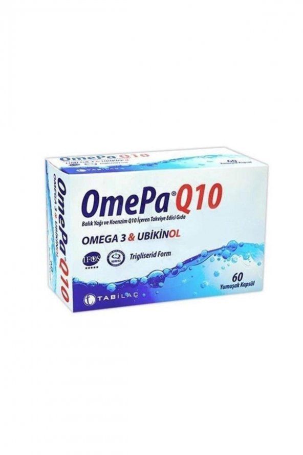 OMEPA Q10 Omega 3 Ubiquinol 60 Kapsül 8680133001123