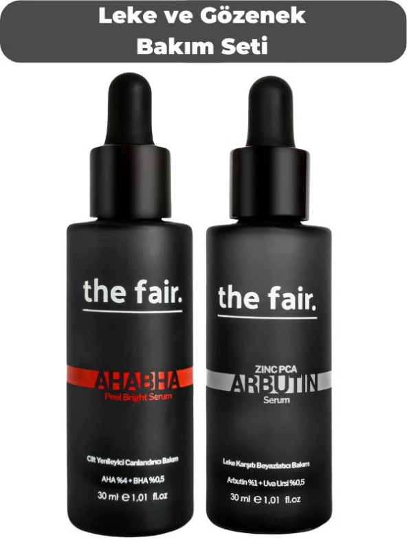 the fair. Leke ve Gözenek Bakım Seti Vegan-60 ML