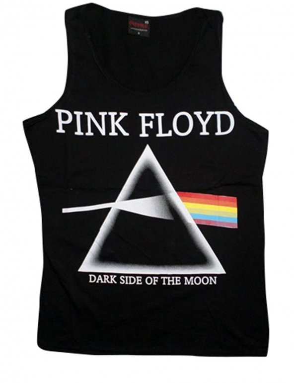 Pink Floyd Baskılı Sıfır Kol T-Shirt