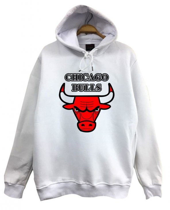 CHICAGO BULLS Baskılı Sweatshirt  BEYAZ 3XL