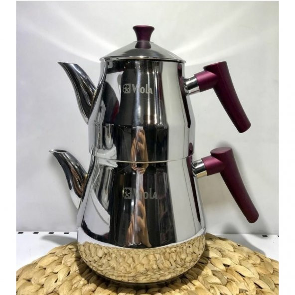 Viola Piramit Çelik Çaydanlık - Aile (Büyük) Boy - 2