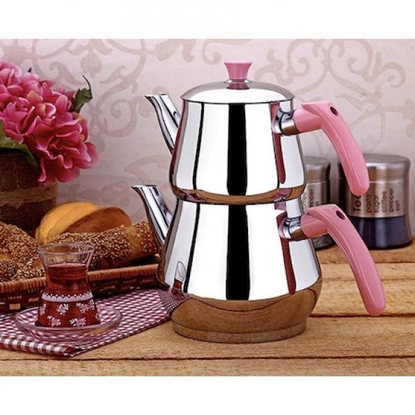 Viola Piramit Çelik Çaydanlık - Orta Boy - 2