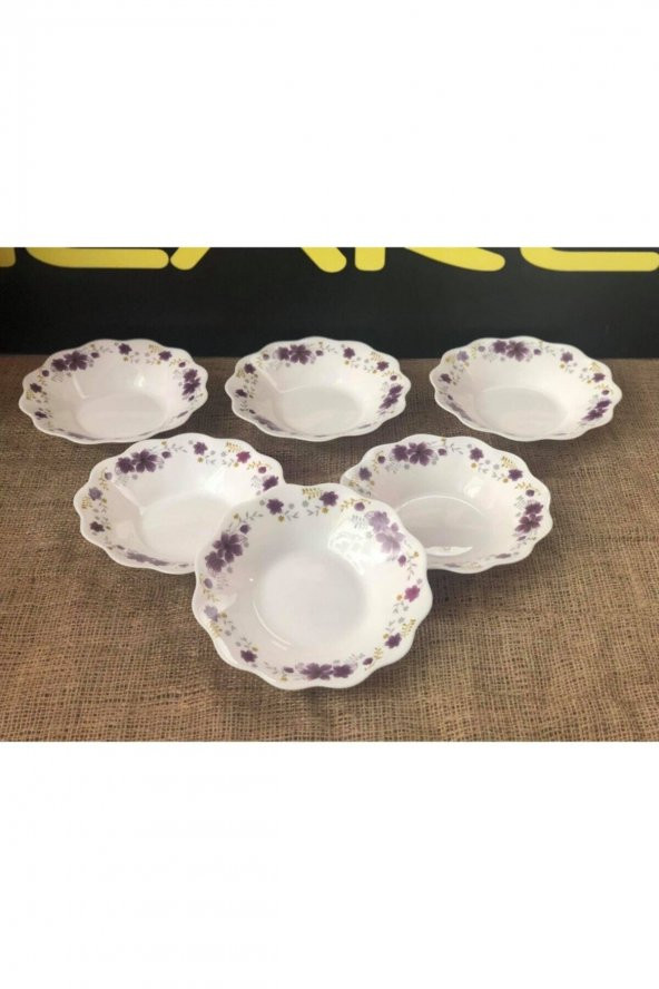 Porgold Opakl 20 cm Yemek Tabağı 6 Adet - Pembe, mor - 2