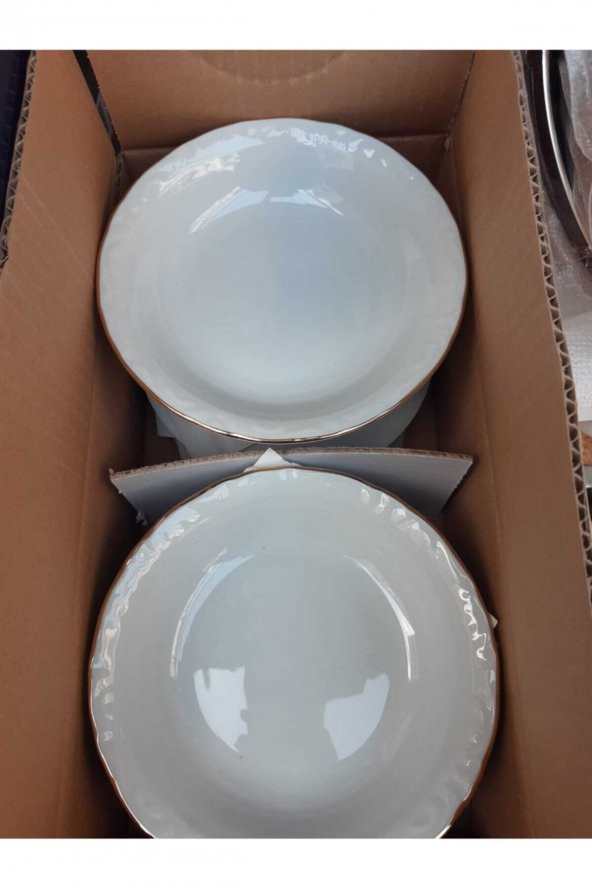 Porland Altın Yaldız Porselen Yemek Tabağı 16 cm 12li - 3