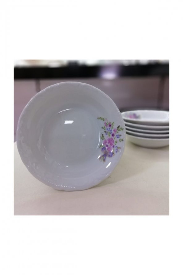 Porland Buket Porselen Yemek Tabağı 6lı 19cm - 2