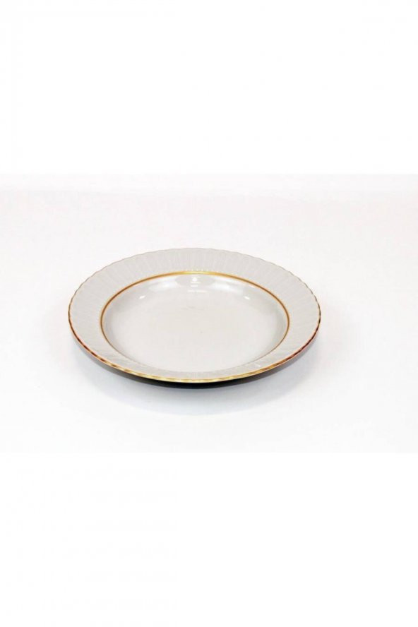 Kütahya Porselen Mat Yaldızlı Yemek Tabağı 19cm 6 Adet - 2