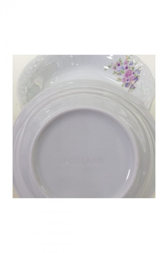 Porland Buket Porselen Yemek Tabağı 6lı 19cm - 3
