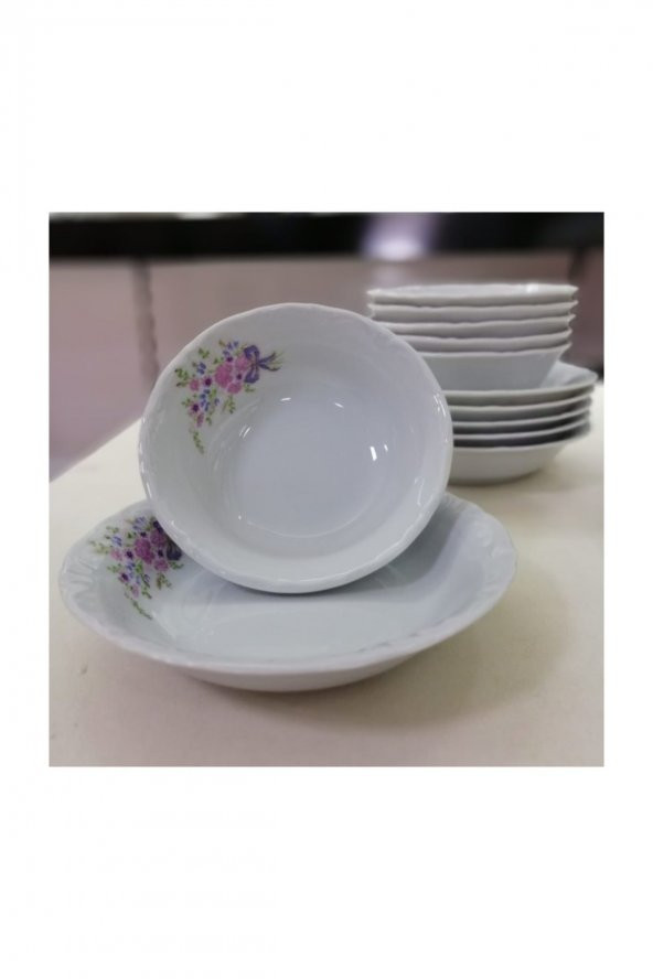 Porland Buket Porselen Yemek Tabağı 6lı 19cm - 4