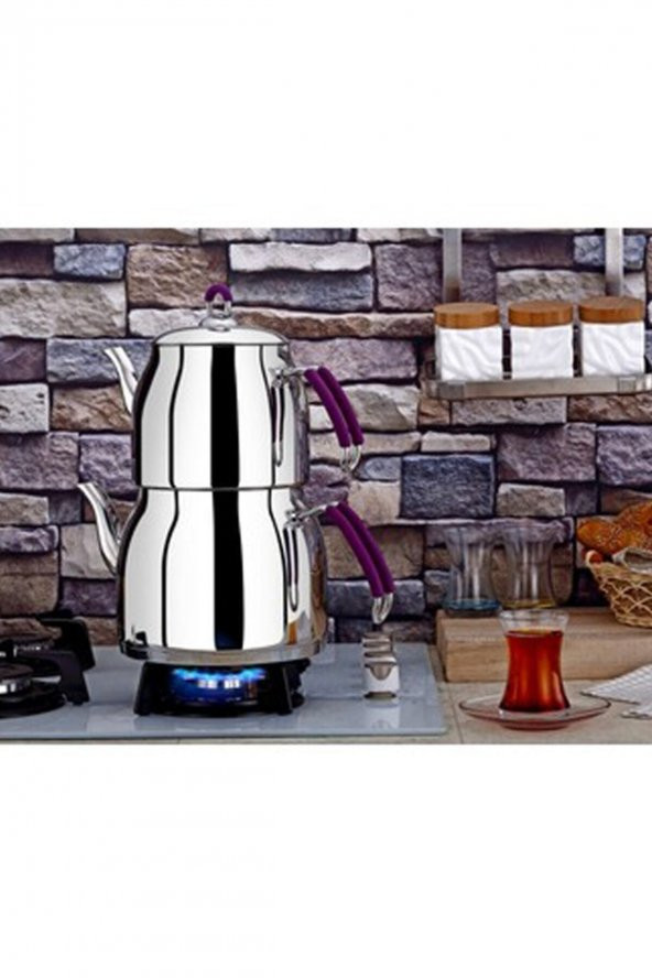 Viola Kanuni Jumbo Boy Çaydanlık - Aşiret boy - Resim 2