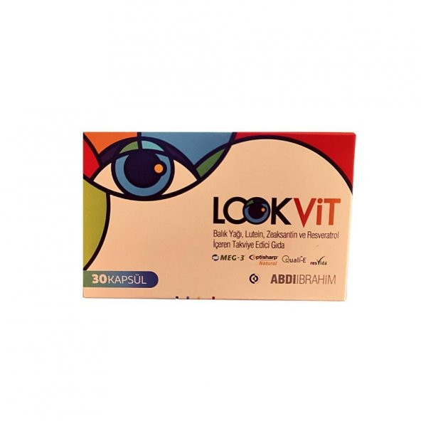 Lookvit Balık Yağı, Lutein, Zeaksantin Ve Resveratrol İçeren Kapsül Takviye Edici Gıda 30 Kapsül