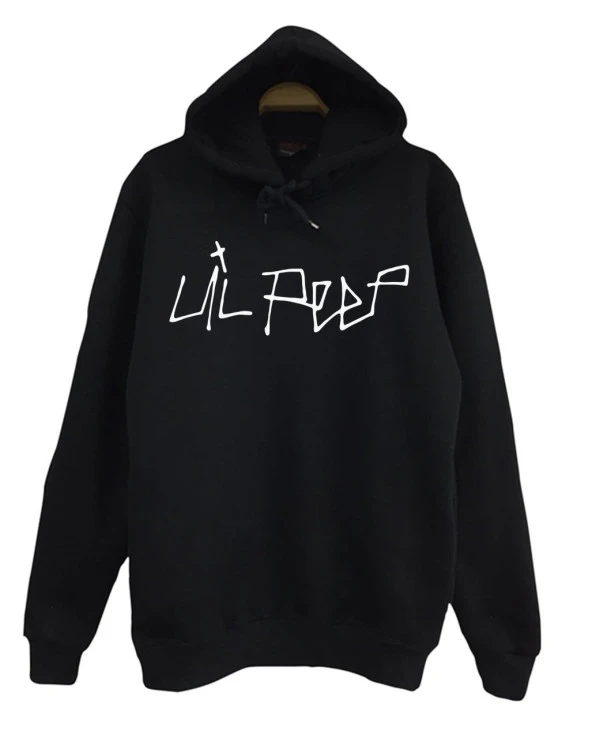LIL PEEP Baskılı Sweatshirt  SİYAH 5XL