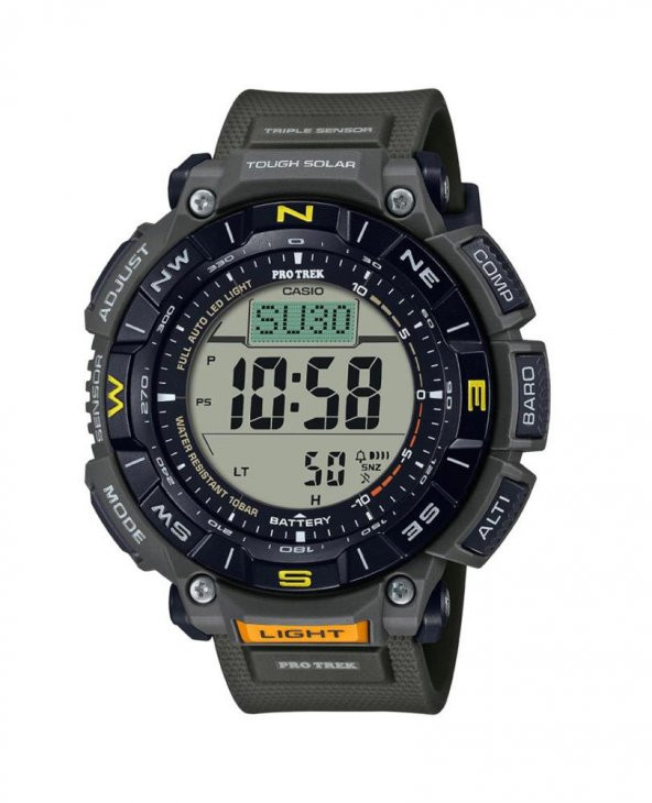 Casio Pro Trek PRG-340-3DR Güneş Enerjili Erkek Kol Saati