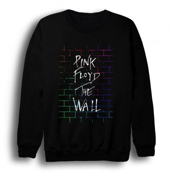 Pink Floyd Baskılı Sweatshirt    SİYAH S