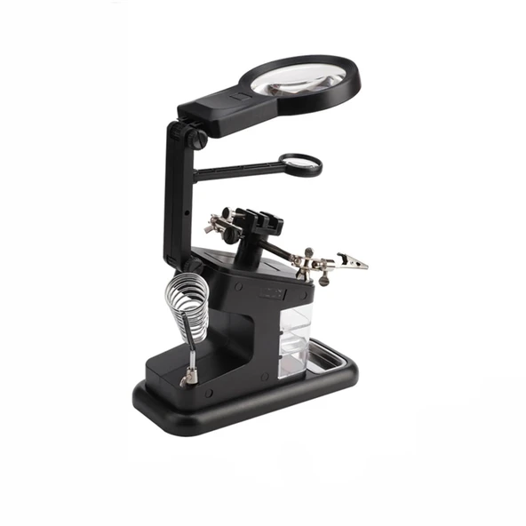 DailyTech 3X 4.5X 25X Büyütec Yardımcı El Lehimleme Havya Standı - 2