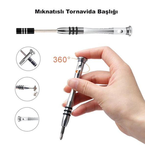 DailyTech 112 in 1 Hassas Coklu Tornavida Cep Telefonu Tamir Seti - 6