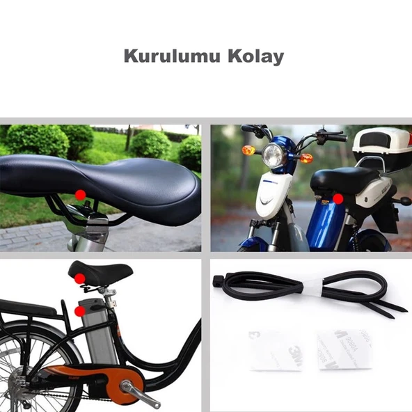 DailyTech Uzaktan Kumadalı Bisiklet Motosiklet Alarmı - 5