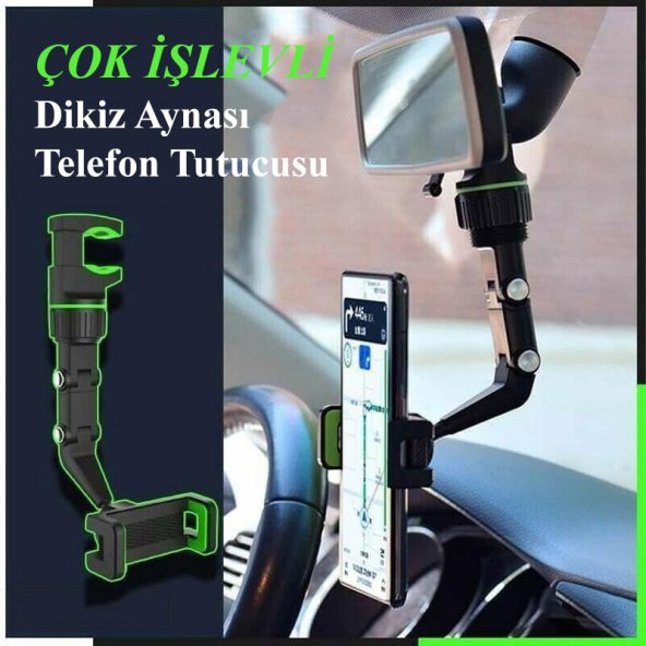 DailyTech Araç İçi Evrensel Dikiz Ayna Telefon Tutucu - 2