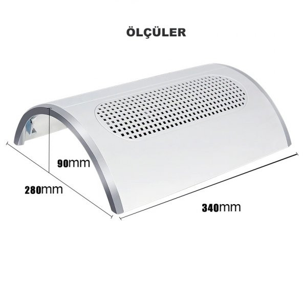 DailyTech Tırnak Toz Toplama Makinası 3 Fanlı - 7