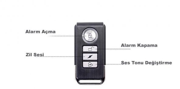 DailyTech Uzaktan Kumadalı Bisiklet Motosiklet Alarmı - 7
