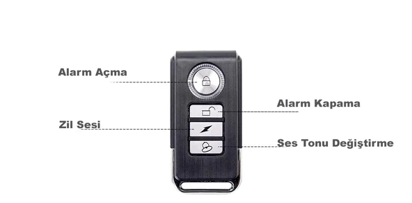 DailyTech Uzaktan Kumadalı Bisiklet Motosiklet Alarmı - 7