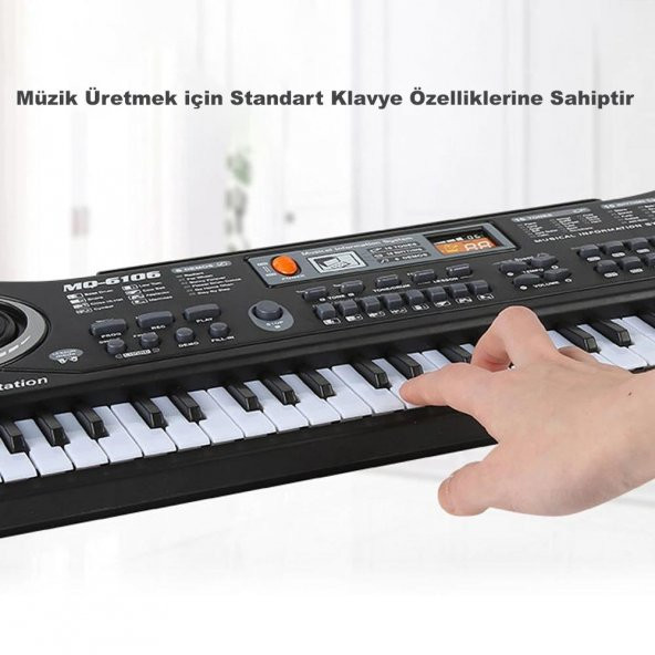 DailyTech 61 Tuşlu Org Piyano Klavye Mikrofonlu Karaoke - 3