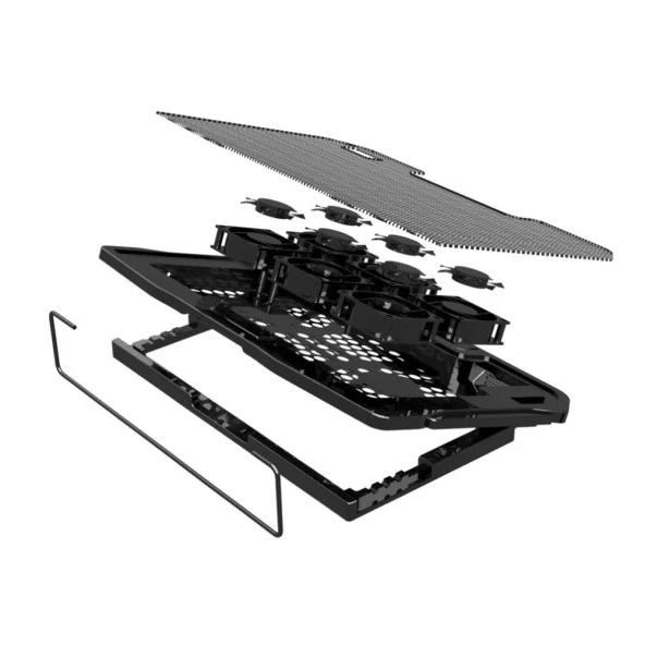 DailyTech 15.6 inç 6 Fanlı Dizüstü Sessiz Laptop Soğutucu Standı - 9