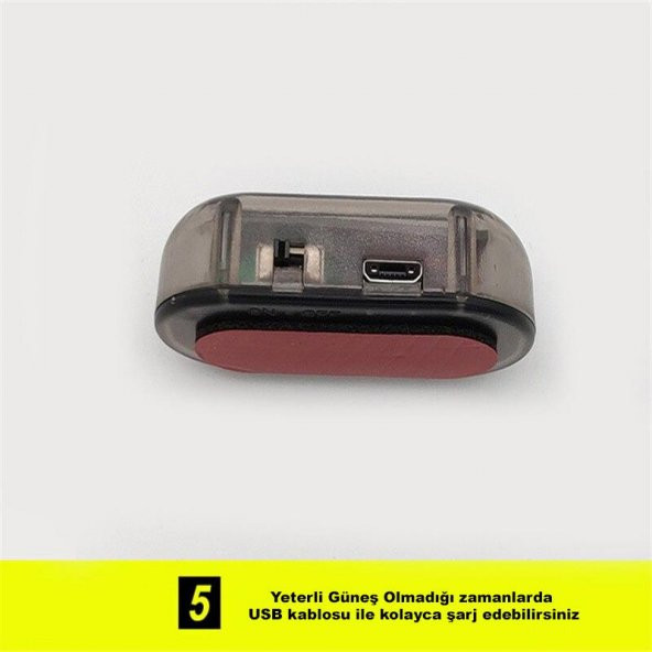 DailyTech Fake Sahte Araç Güvenlik Yanıp Sönen Alarm LED Işık - 7