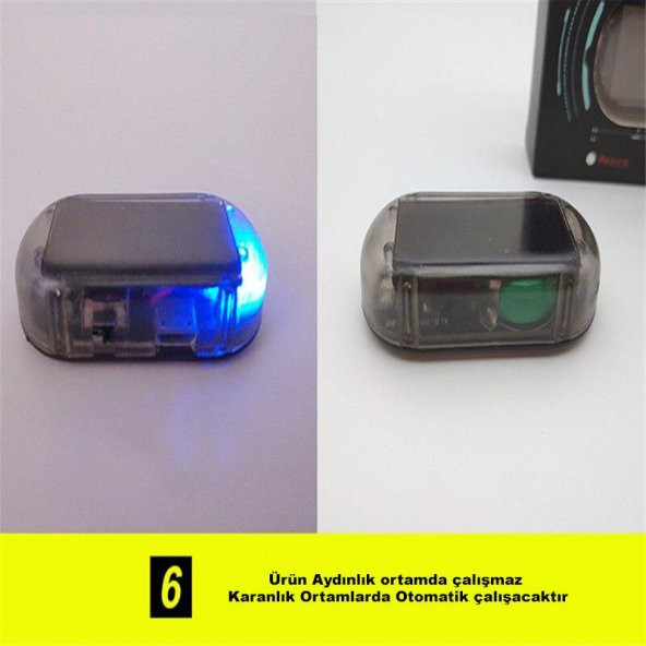 DailyTech Fake Sahte Araç Güvenlik Yanıp Sönen Alarm LED Işık - 8