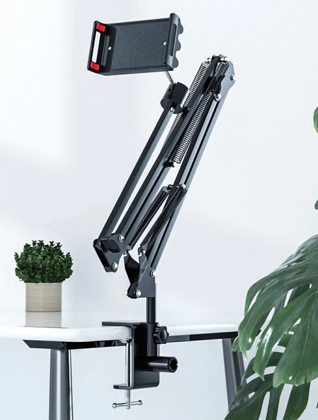 DailyTech 360 Derece Uzun Kol Tablet Telefon Tutucu Stand Stant - 2