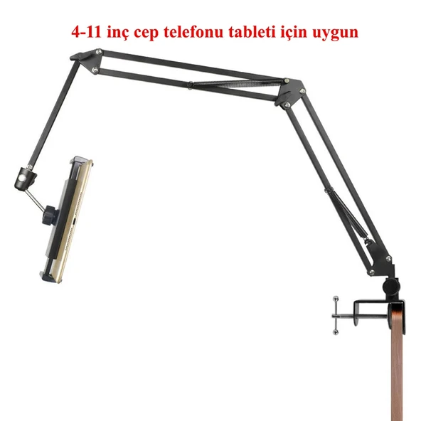DailyTech 360 Derece Uzun Kol Tablet Telefon Tutucu Stand Stant - 6