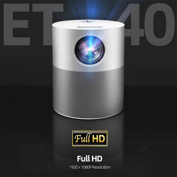 AUN Full Hd Projektör 1080p Ios & Android Telefon Destekli Led Projeksiyon SKAUNPRJTÖR - 2